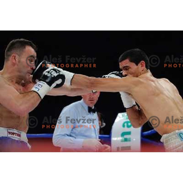 Dejan Zacec (Jan Zaveck) and Rodolfo Martinez at the Boxing match Dejan Zavec (Jan Zaveck) vs Rodolfo Martinez, for the IBF World Championship Belt Welterweight, Ljubljana, 09.04.2010, 