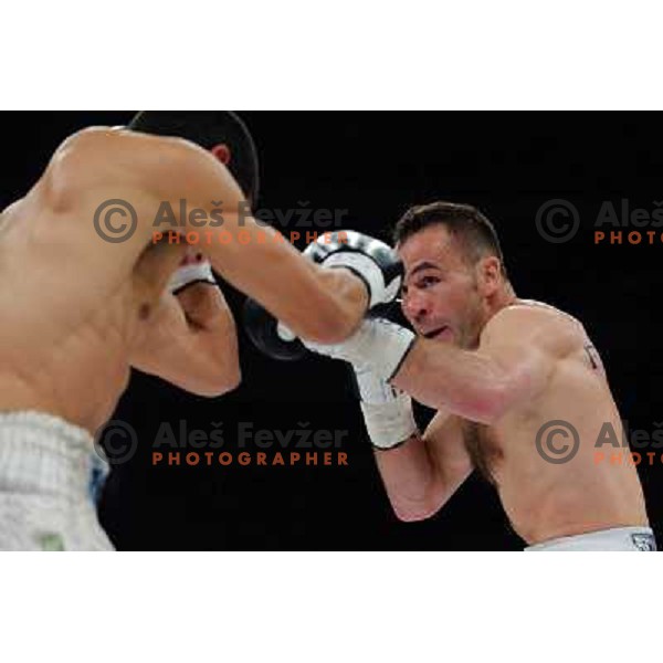 Dejan Zacec (Jan Zaveck) and Rodolfo Martinez at the Boxing match Dejan Zavec (Jan Zaveck) vs Rodolfo Martinez, for the IBF World Championship Belt Welterweight, Ljubljana, 09.04.2010, 