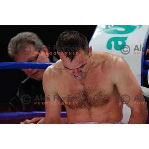 Dejan Zavec (Jan Zaveck) at the Boxing match Dejan Zavec (Jan Zaveck) vs Rodolfo Martinez, for the IBF World Championship Belt Welterweight, Ljubljana, 09.04.2010, 