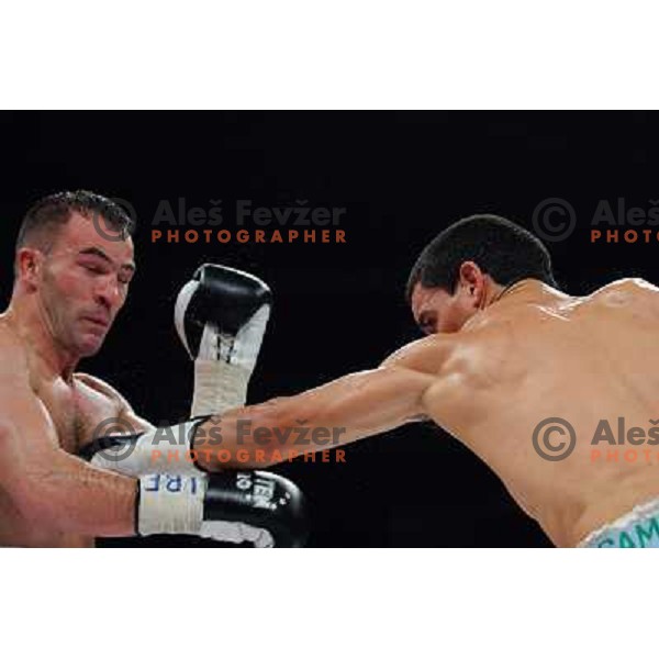 Dejan Zacec (Jan Zaveck) and Rodolfo Martinez at the Boxing match Dejan Zavec (Jan Zaveck) vs Rodolfo Martinez, for the IBF World Championship Belt Welterweight, Ljubljana, 09.04.2010, 