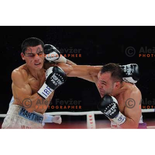 Dejan Zacec (Jan Zaveck) and Rodolfo Martinez at the Boxing match Dejan Zavec (Jan Zaveck) vs Rodolfo Martinez, for the IBF World Championship Belt Welterweight, Ljubljana, 09.04.2010, 