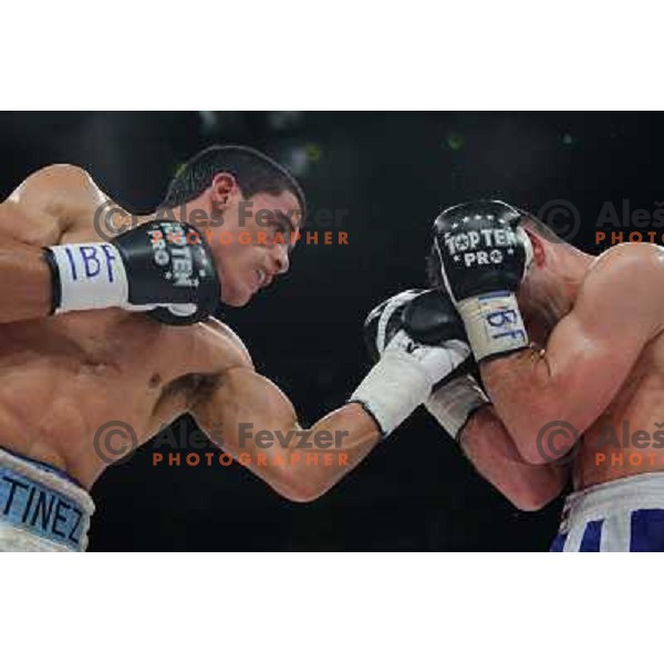 Dejan Zacec (Jan Zaveck) and Rodolfo Martinez at the Boxing match Dejan Zavec (Jan Zaveck) vs Rodolfo Martinez, for the IBF World Championship Belt Welterweight, Ljubljana, 09.04.2010, 