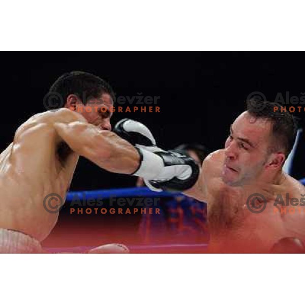 Dejan Zacec (Jan Zaveck) and Rodolfo Martinez at the Boxing match Dejan Zavec (Jan Zaveck) vs Rodolfo Martinez, for the IBF World Championship Belt Welterweight, Ljubljana, 09.04.2010, 