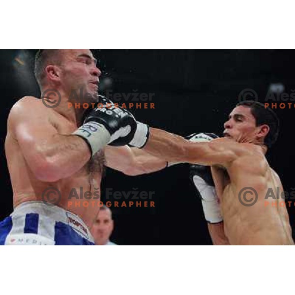 Dejan Zacec (Jan Zaveck) and Rodolfo Martinez at the Boxing match Dejan Zavec (Jan Zaveck) vs Rodolfo Martinez, for the IBF World Championship Belt Welterweight, Ljubljana, 09.04.2010, 