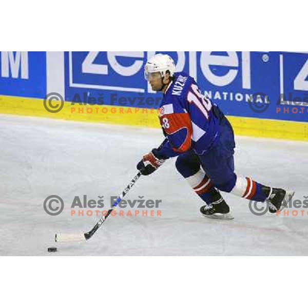 Greg Kuznik at the ice hockey game Slovenia - Croatia, played in the IIHF World Championship,Divison 1, Group B, Ljubljana, 18.04.2010, Slovenia won 10:1 