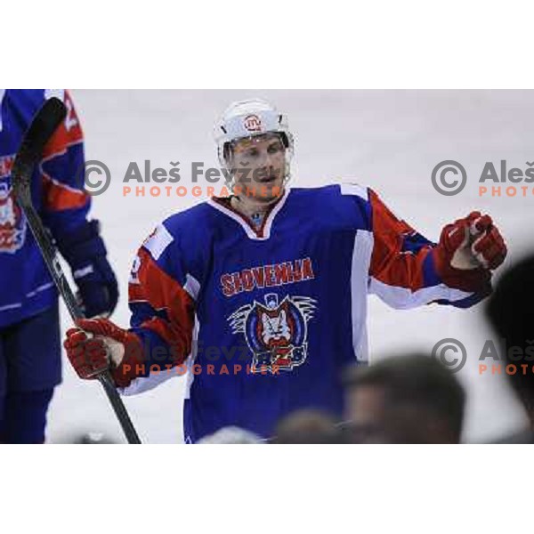 Jan Mursak at the ice hockey game Slovenia - Croatia, played in the IIHF World Championship,Divison 1, Group B, Ljubljana, 18.04.2010, Slovenia won 10:1 