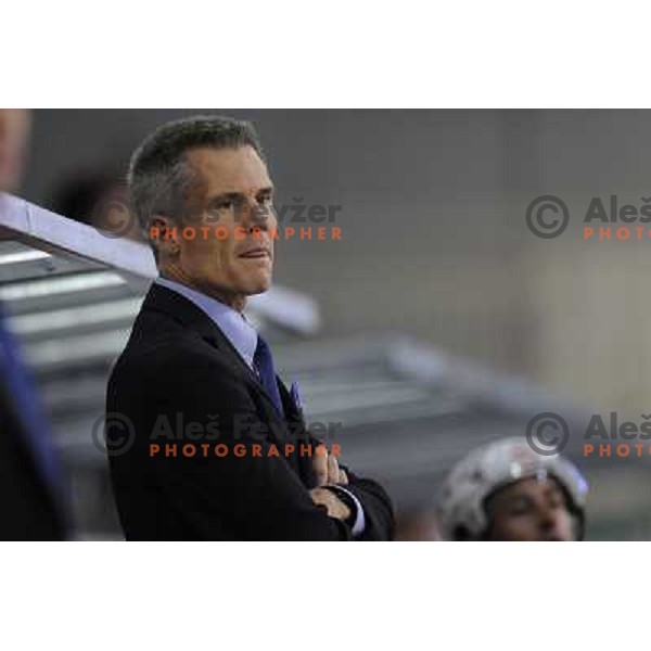 John Harrington at the ice hockey game Slovenia - Croatia, played in the IIHF World Championship,Divison 1, Group B, Ljubljana, 18.04.2010, Slovenia won 10:1 