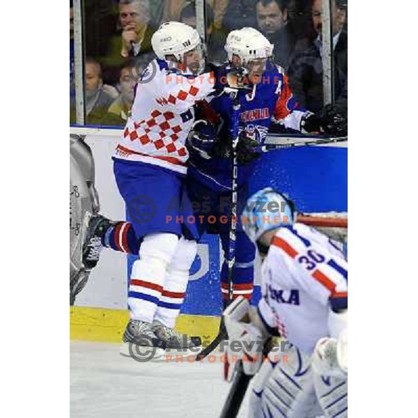 Andrej Tavzelj at the ice hockey game Slovenia - Croatia, played in the IIHF World Championship,Divison 1, Group B, Ljubljana, 18.04.2010, Slovenia won 10:1 