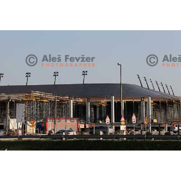  Company Grep building new football stadion in Ljubljana, Slovenia, photo from the construction site taken 20.4.2010 