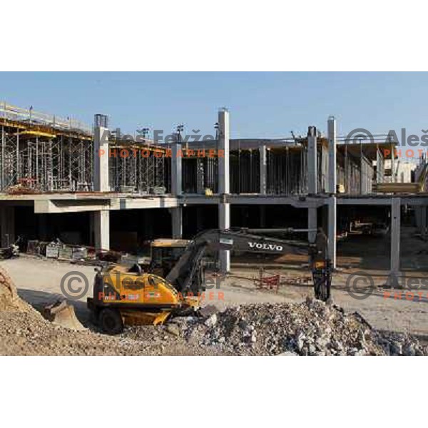  Company Grep building new football stadion in Ljubljana, Slovenia, photo from the construction site taken 20.4.2010 