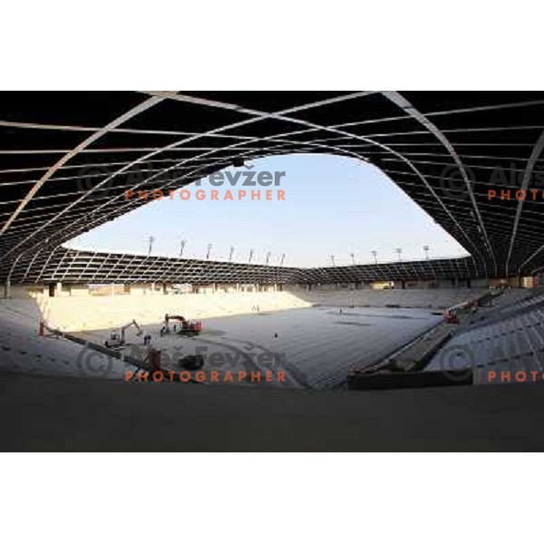  Company Grep building new football stadion in Ljubljana, Slovenia, photo from the construction site taken 20.4.2010 