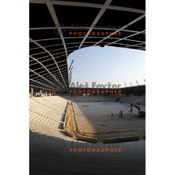  Company Grep building new football stadion in Ljubljana, Slovenia, photo from the construction site taken 20.4.2010 