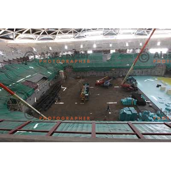  Company Grep building new Indoor Sports Arena in Ljubljana, Slovenia, photo from the construction site taken 21.4.2010 