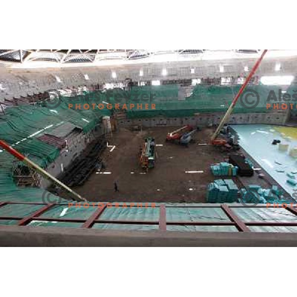  Company Grep building new Indoor Sports Arena in Ljubljana, Slovenia, photo from the construction site taken 21.4.2010 