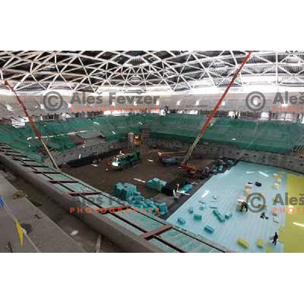  Company Grep building new Indoor Sports Arena in Ljubljana, Slovenia, photo from the construction site taken 21.4.2010 