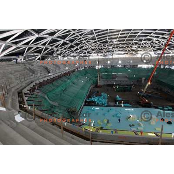  Company Grep building new Indoor Sports Arena in Ljubljana, Slovenia, photo from the construction site taken 21.4.2010 