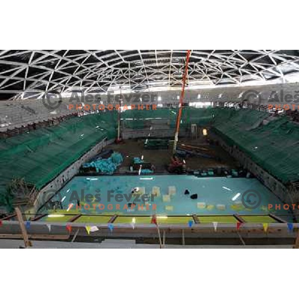  Company Grep building new Indoor Sports Arena in Ljubljana, Slovenia, photo from the construction site taken 21.4.2010 