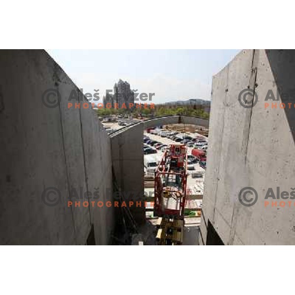  Company Grep building new Indoor Sports Arena in Ljubljana, Slovenia, photo from the construction site taken 21.4.2010 