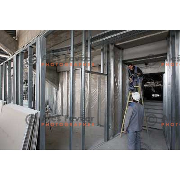  Company Grep building new Indoor Sports Arena in Ljubljana, Slovenia, photo from the construction site taken 21.4.2010 