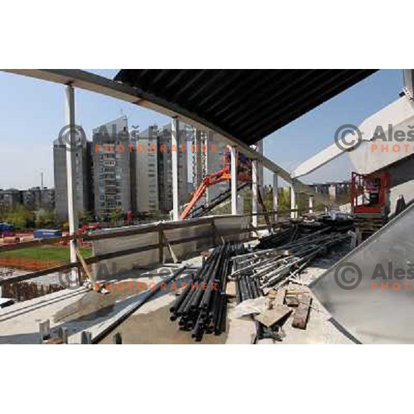  Company Grep building new Indoor Sports Arena in Ljubljana, Slovenia, photo from the construction site taken 21.4.2010 