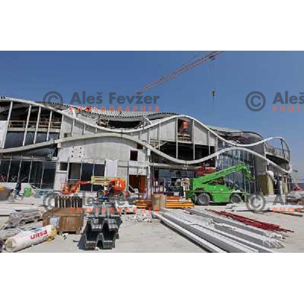  Company Grep building new Indoor Sports Arena in Ljubljana, Slovenia, photo from the construction site taken 21.4.2010 