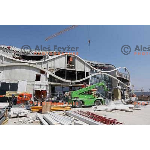  Company Grep building new Indoor Sports Arena in Ljubljana, Slovenia, photo from the construction site taken 21.4.2010 