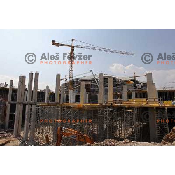  Company Grep building new Indoor Sports Arena in Ljubljana, Slovenia, photo from the construction site taken 21.4.2010 