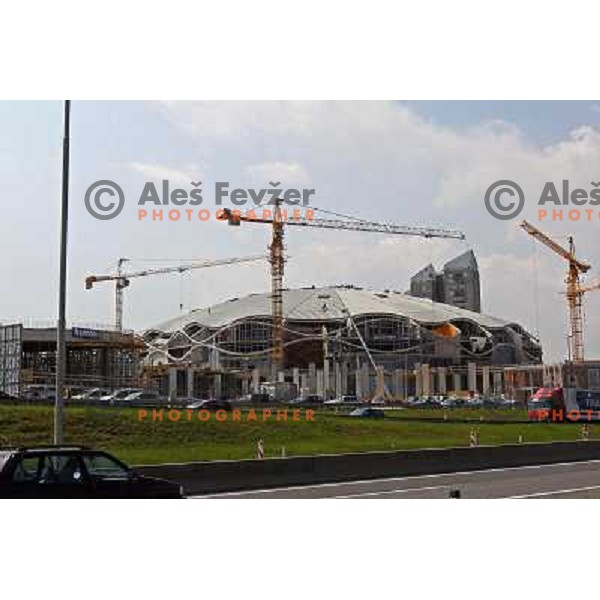  Company Grep building new Indoor Sports Arena in Ljubljana, Slovenia, photo from the construction site taken 21.4.2010 