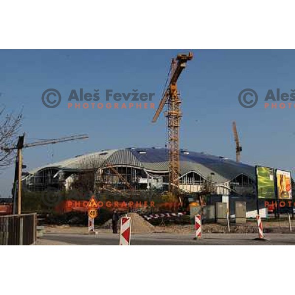  Company Grep building new Indoor Sports Arena in Ljubljana, Slovenia, photo from the construction site taken 21.4.2010 