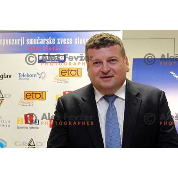Tomaz Lovse, president of Slovenia Ski Association at press conference in Ljubljana 3rd of May 2010 