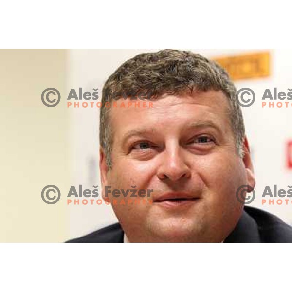 Tomaz Lovse, president of Slovenia Ski Association at press conference in Ljubljana 3rd of May 2010 