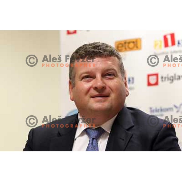 Tomaz Lovse, president of Slovenia Ski Association at press conference in Ljubljana 3rd of May 2010 