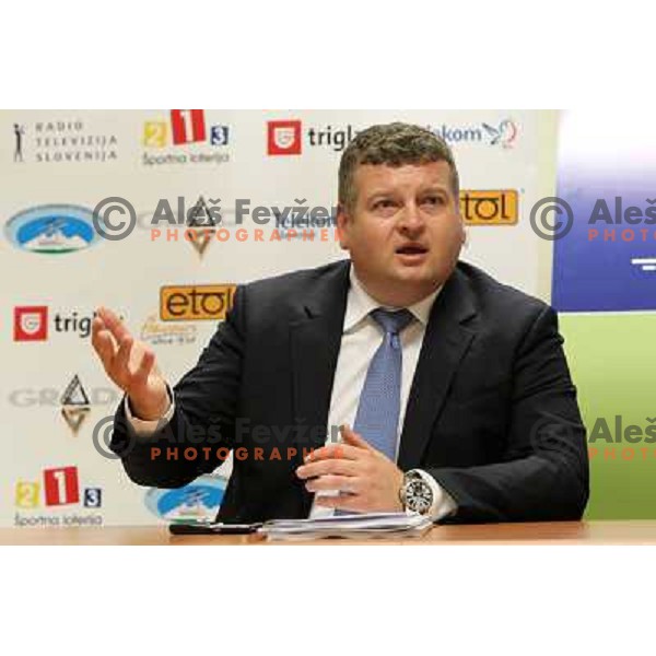 Tomaz Lovse, president of Slovenia Ski Association at press conference in Ljubljana 3rd of May 2010 