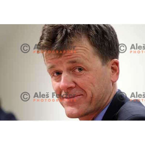 Matija Vojsk new general manager of SZS at press conference in Ljubljana 3rd of May 2010 