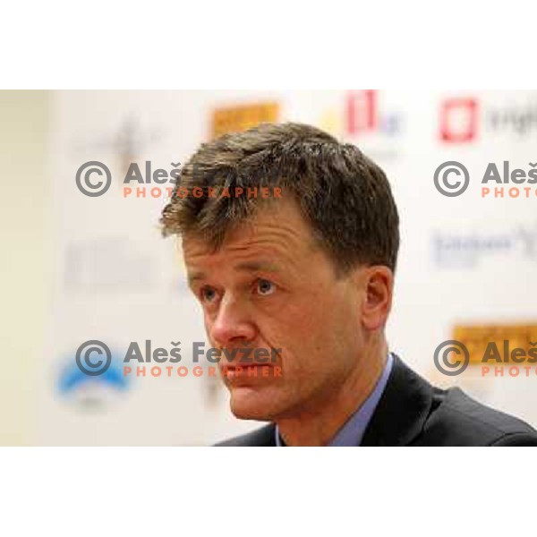 Matija Vojsk new general manager of SZS at press conference in Ljubljana 3rd of May 2010 