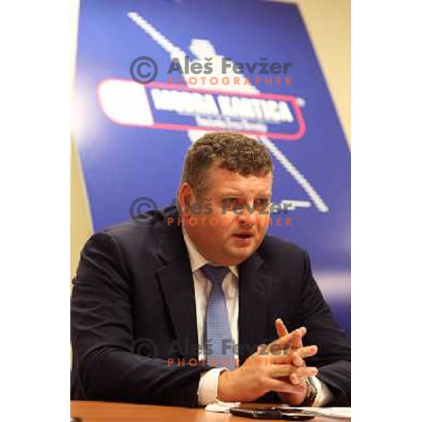 Tomaz Lovse, president of Slovenia Ski Association at press conference in Ljubljana 3rd of May 2010 