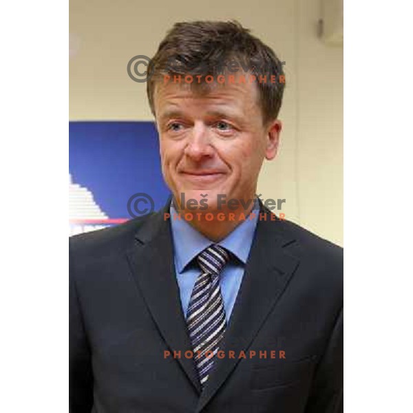 Matija Vojsk new general manager of SZS at press conference in Ljubljana 3rd of May 2010 