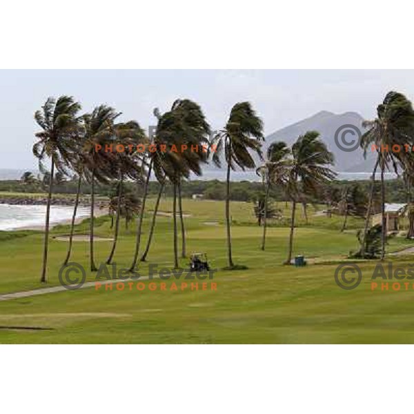 Hole nr.16 (390 yards, par 4), Royal St. Kitts golf course 6859 yards, par 71, Basseterre, St. Kitts and Nevis, West Indies 