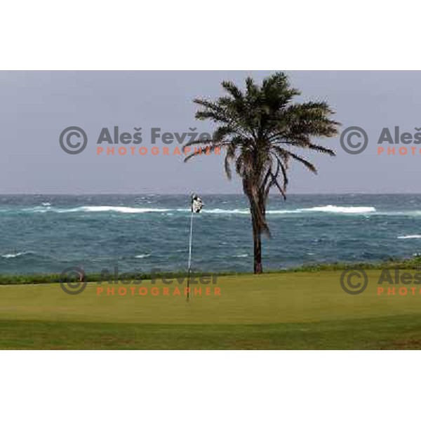  Hole nr.16 (390 yards, par 4), Royal St. Kitts golf course 6859 yards, par 71, Basseterre, St. Kitts and Nevis, West Indies 