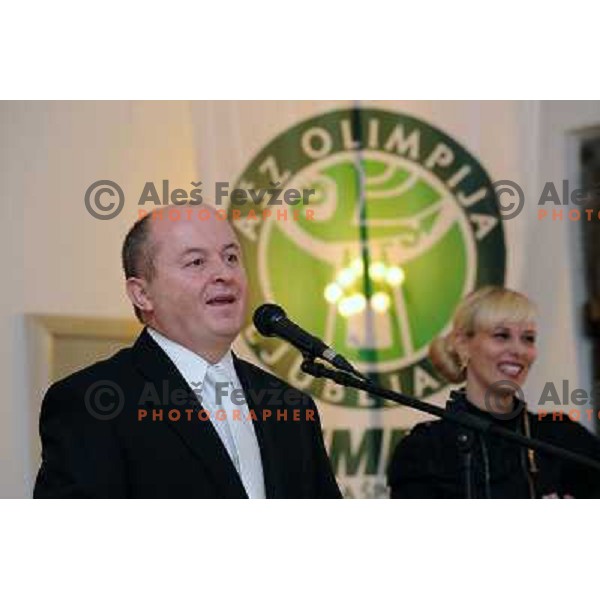 Izet Rastoder at the presentations of the awards of the Academic sports society Olimpija, City hall Ljubljana, 10.05.2010 