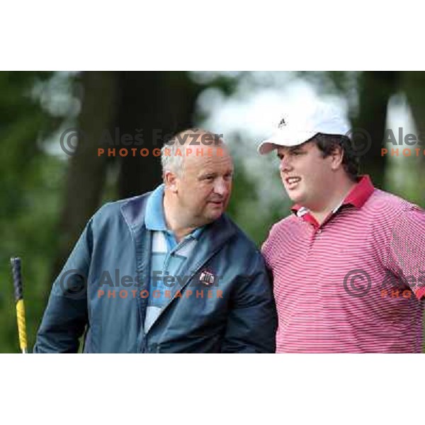 Zeljko Fundak and Jure Fundak in action during Slovenian golf Open on Alps Tour at Ptuj Golf course, Slovenia 14.5.2010 