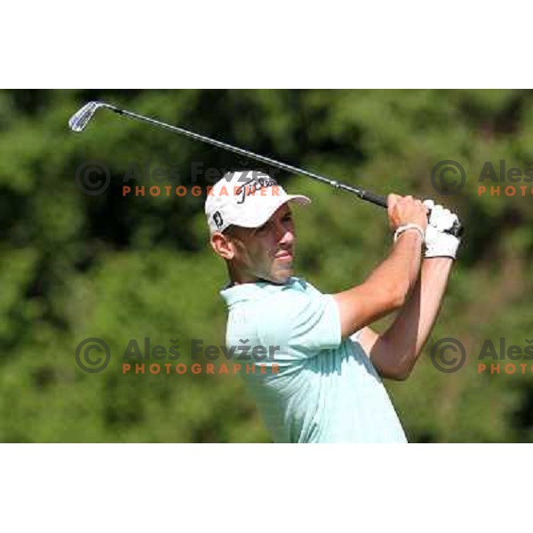 Mario Krajnz (AUT) in action during Slovenian golf Open on Alps Tour at Ptuj Golf course, Slovenia 14.5.2010 