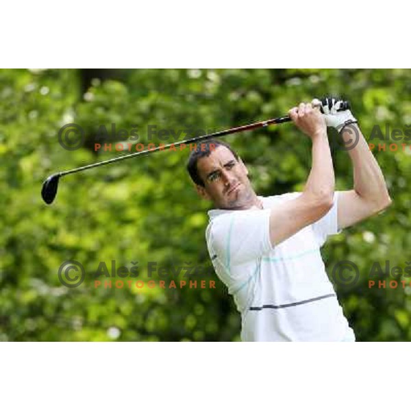 Miha Studen (SLO) in action during Slovenian golf Open on Alps Tour at Ptuj Golf course, Slovenia 14.5.2010 