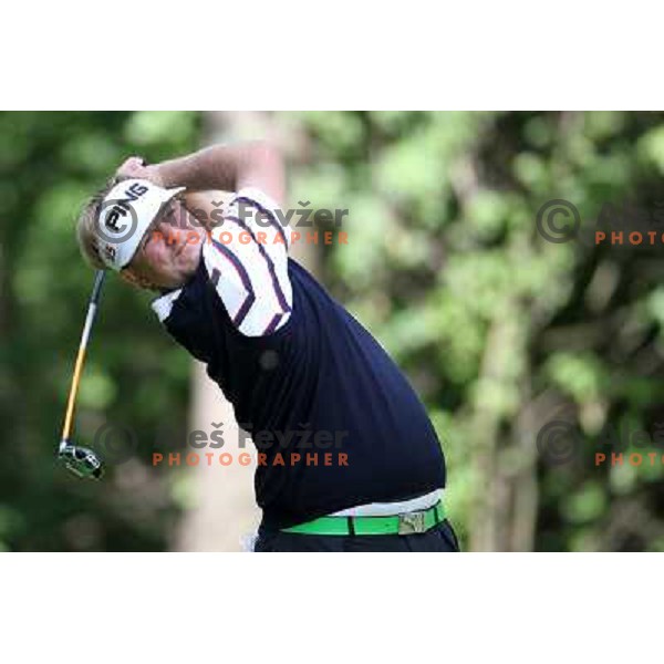 Fredrik Swanberg in action during Slovenian golf Open on Alps Tour at Ptuj Golf course, Slovenia 14.5.2010 