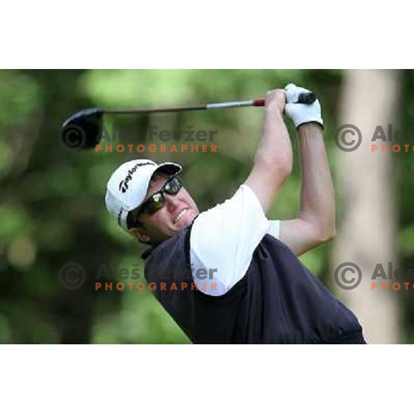 Gregor Slabe (SLO) in action during Slovenian golf Open on Alps Tour at Ptuj Golf course, Slovenia 14.5.2010 