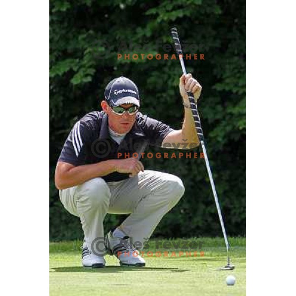 Matjaz Gojcic (SLO) in action during Slovenian golf Open on Alps Tour at Ptuj Golf course, Slovenia 14.5.2010 