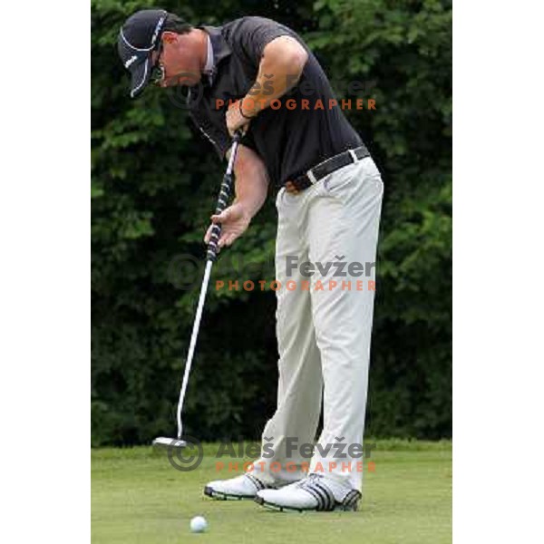 Matjaz Gojcic (SLO) in action during Slovenian golf Open on Alps Tour at Ptuj Golf course, Slovenia 14.5.2010 