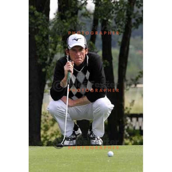 Janez Grilc (SLO) in action during Slovenian golf Open on Alps Tour at Ptuj Golf course, Slovenia 14.5.2010 