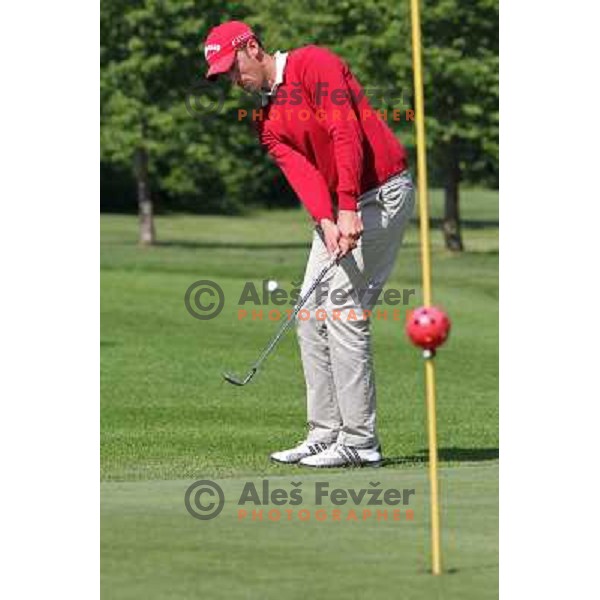 Andrej Kraljic in action during Slovenian golf Open on Alps Tour at Ptuj Golf course, Slovenia 14.5.2010 