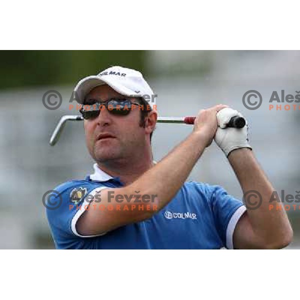 Marco Crespi (ITA) in action during Slovenian golf Open on Alps Tour at Ptuj Golf course, Slovenia 14.5.2010 